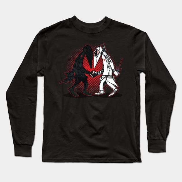 Ninja VS Ninja Long Sleeve T-Shirt by AndreusD